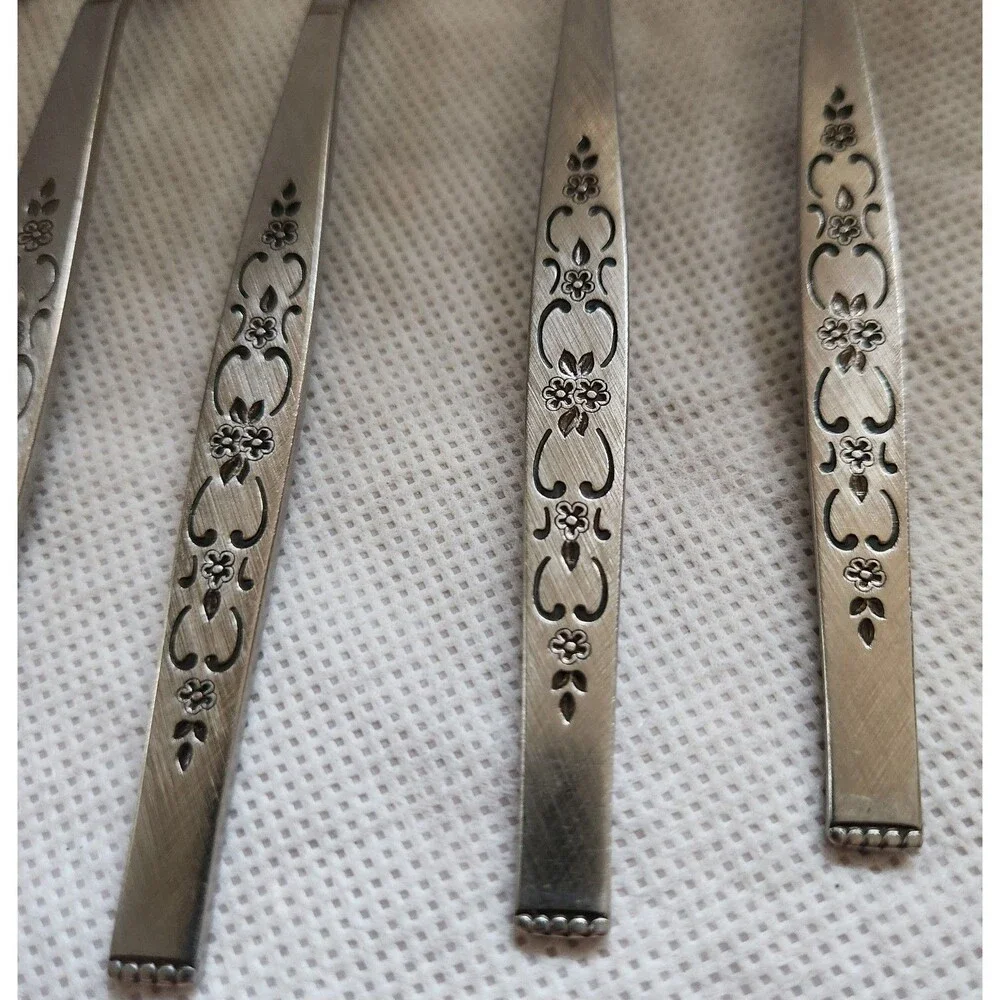 Vintage MCM Oneida SPANADA Flatware Fork Set of 3 Wm. A Rogers Stainless Replace